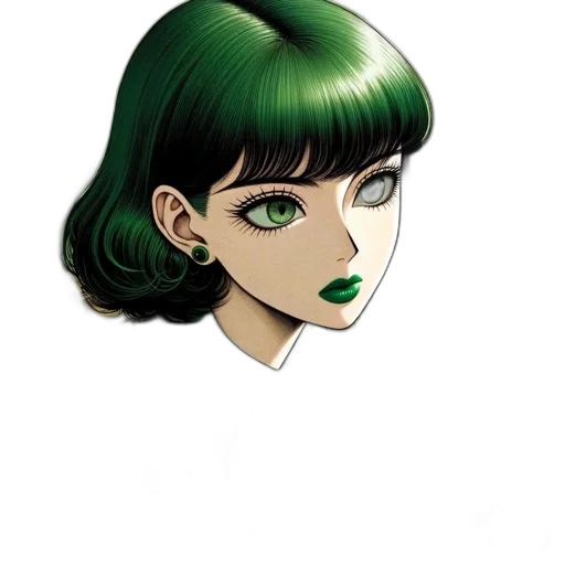 face, mask, jewelry, hair, concept art, comic book art, cartoon, anime transparent PNG cut-out