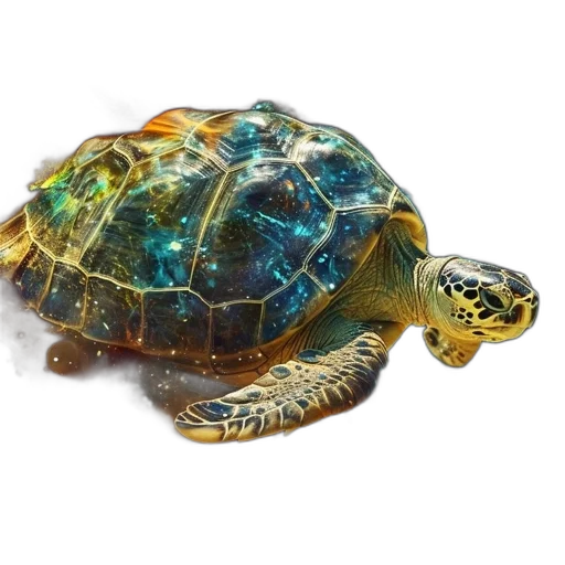 animal, jewelry, creature, photorealistic, 3d render, neon, sea, turtle transparent PNG cut-out