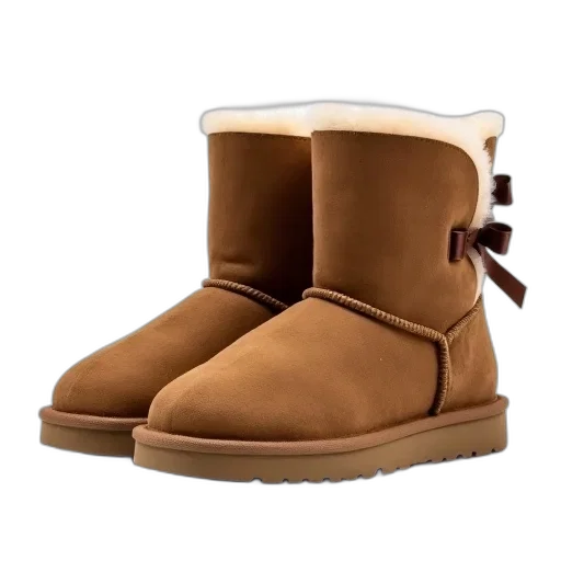 shoes, 3d render, earth tones, pair, brown, ugg, boots, tan transparent PNG cut-out