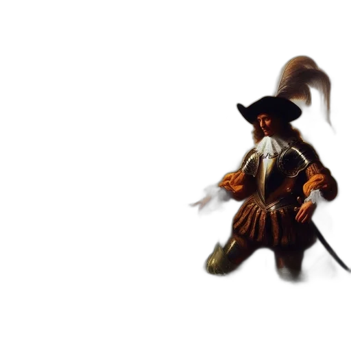 hat, staff, weapon, sword, concept art, fantasy art, 3d render, photorealistic transparent PNG cut-out