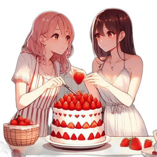 food, dress, crown, pixel art, anime, concept art, 3d render, red transparent PNG cut-out
