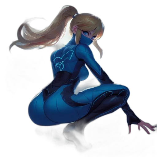 dress, robot, hair, creature, concept art, comic book art, fantasy art, anime transparent PNG cut-out