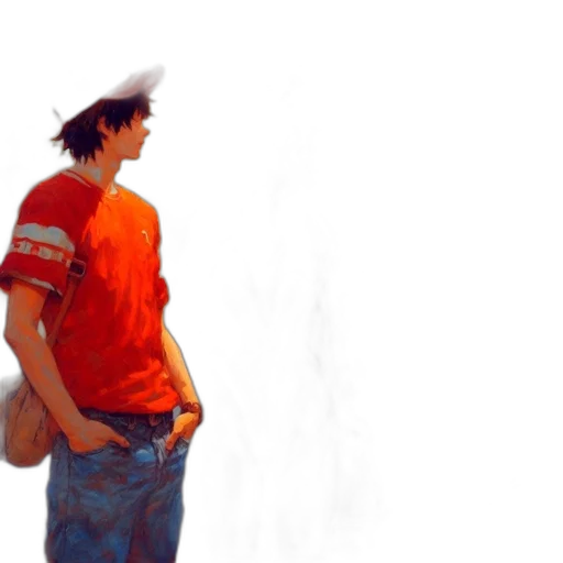 hat, jacket, face, staff, photorealistic, concept art, oil painting, watercolor transparent PNG cut-out