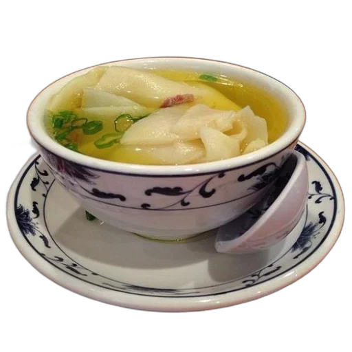 food, photorealistic, 3d render, bowl, soup, dumplings, sits, wooden transparent PNG cut-out