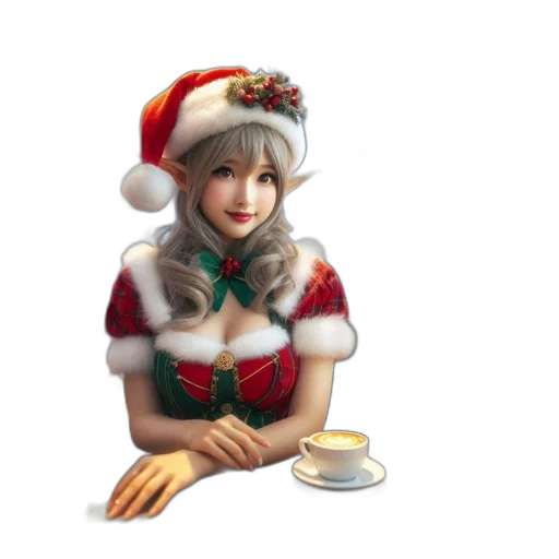 staff, hat, food, 3d render, pixel art, concept art, fantasy art, snow transparent PNG cut-out