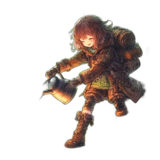 weapon, sword, staff, dragon, fantasy art, concept art, watercolor, 3d render transparent PNG cut-out
