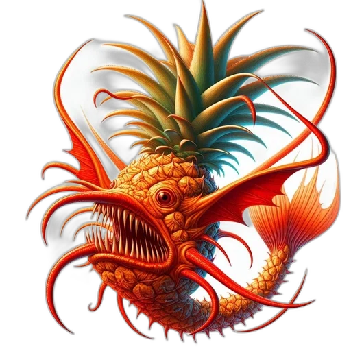 dragon, creature, animal, mask, concept art, fantasy art, photorealistic, 3d render transparent PNG cut-out