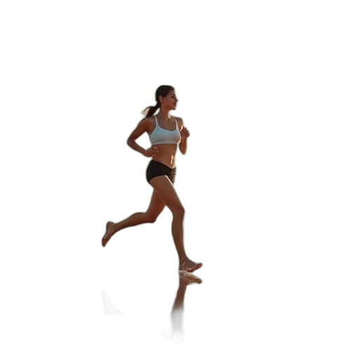 3d render, young, woman, joggers transparent PNG cut-out
