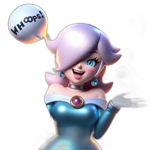 dress, robot, staff, crown, 3d render, concept art, cartoon, vaporwave transparent PNG cut-out