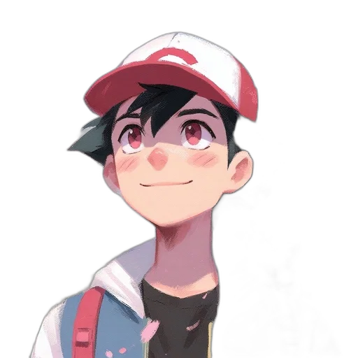 hat, face, creature, jacket, anime, watercolor, cartoon, pixel art transparent PNG cut-out