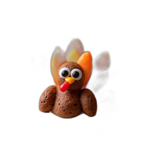 animal, creature, food, crown, 3d render, photorealistic, oreos, decorated transparent PNG cut-out