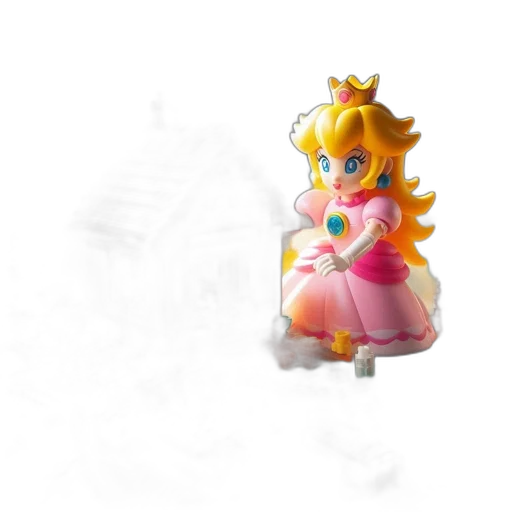 dress, crown, weapon, staff, 3d render, concept art, pixel art, vaporwave transparent PNG cut-out