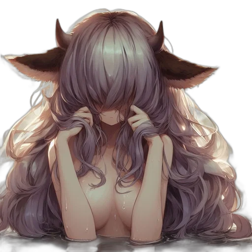 mask, creature, crown, face, watercolor, fantasy art, anime, concept art transparent PNG cut-out