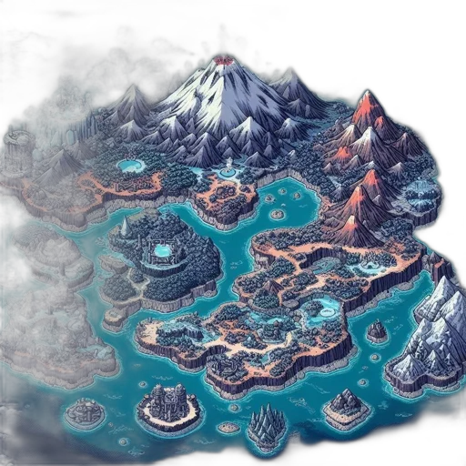 dragon, concept art, fantasy art, pixel art, watercolor, fog, underwater, snow transparent PNG cut-out