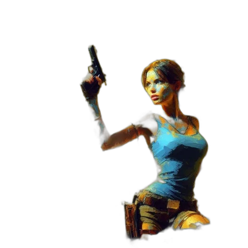 weapon, staff, pixel art, concept art, 3d render, fantasy art, blue, woman transparent PNG cut-out