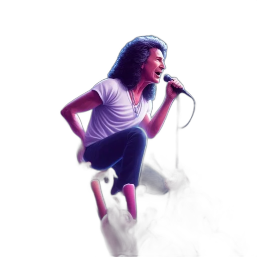 concept art, photorealistic, watercolor, pixel art, male, artist, sings, before transparent PNG cut-out