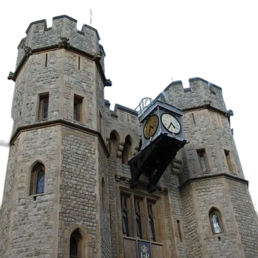 building, crown, clock, tower, blue, sky, background transparent PNG cut-out