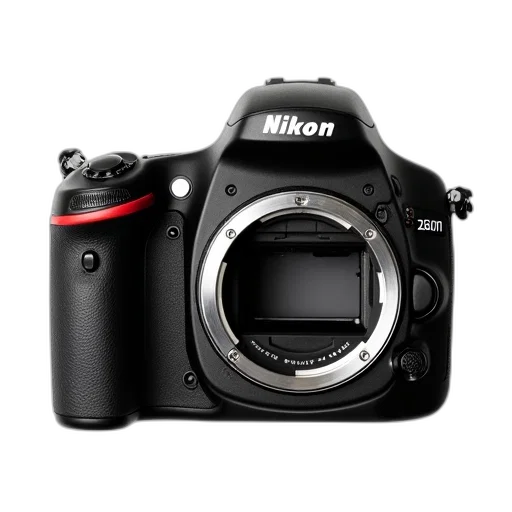 weapon, photorealistic, black, professional, dslr, camera, brand, name transparent PNG cut-out