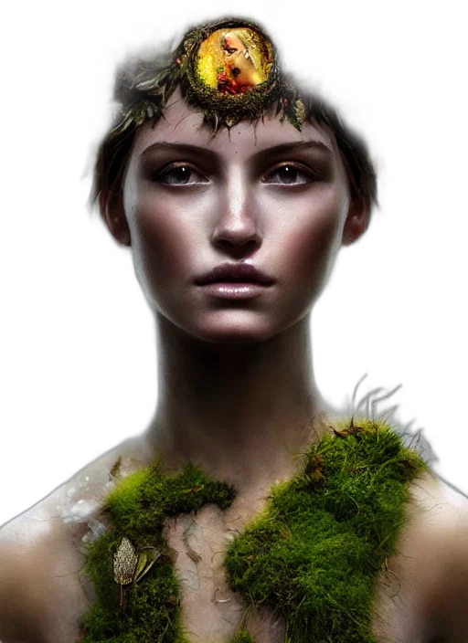 crown, face, jewelry, creature transparent PNG cut-out
