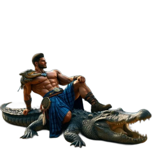 dragon, animal, creature, concept art, fantasy art, 3d render, photorealistic, man transparent PNG cut-out