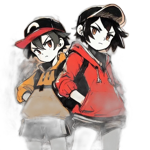 jacket, hat, concept art, watercolor, pixel art, cartoon, red, monochrome transparent PNG cut-out