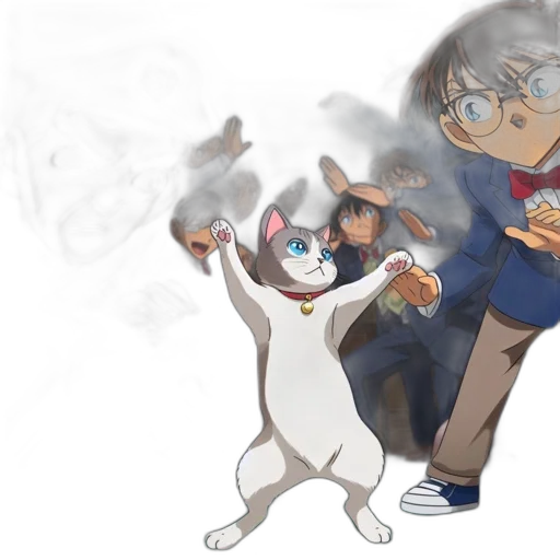 concept art, anime, watercolor, cartoon, fire, fog, outer space, pastel transparent PNG cut-out