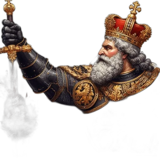 crown, sword, staff, jewelry, fantasy art, concept art, photorealistic, 3d render transparent PNG cut-out