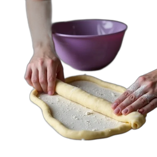 food, weapon, staff, shoes, person, rolling, out, dough transparent PNG cut-out