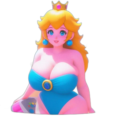 crown, dress, jewelry, concept art, 3d render, vaporwave, pixel art, pastel transparent PNG cut-out