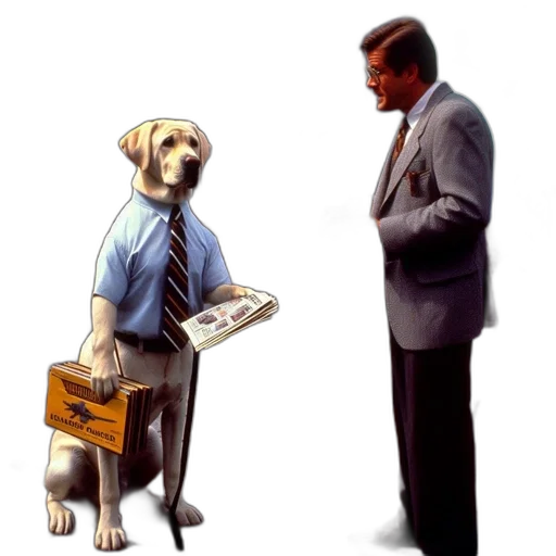staff, concept art, pixel art, cartoon, 3d render, urban, scene, formally-dressed transparent PNG cut-out