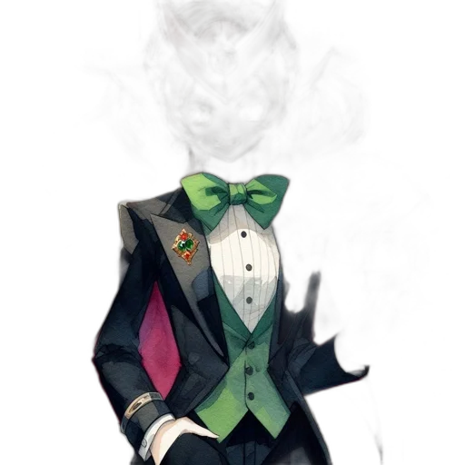 mask, jacket, staff, hat, concept art, fantasy art, pixel art, watercolor transparent PNG cut-out