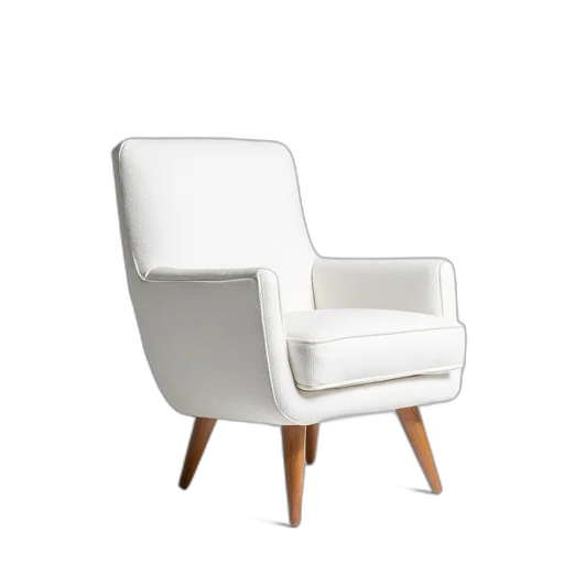 furniture, 3d render, monochrome, white, boss, chair transparent PNG cut-out