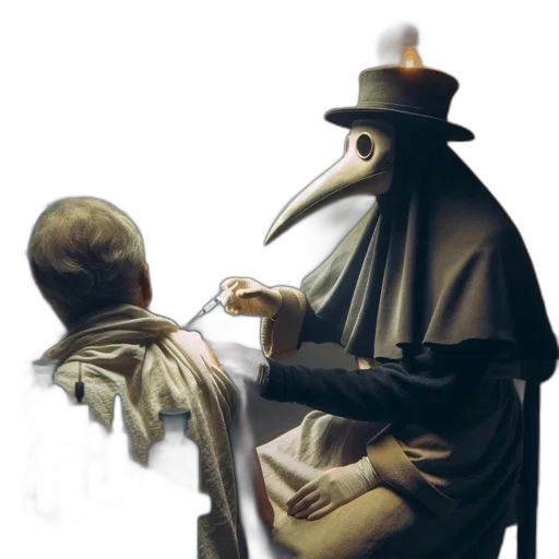 mask, staff, hat, robot, concept art, fantasy art, photorealistic, 3d render transparent PNG cut-out