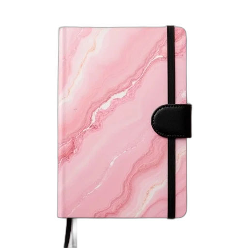 vaporwave, pastel, pink, marble, journal, black, pocket transparent PNG cut-out
