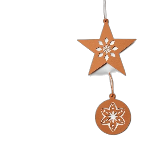 jewelry, staff, 3d render, set, paper, cut, shapes, christmas transparent PNG cut-out