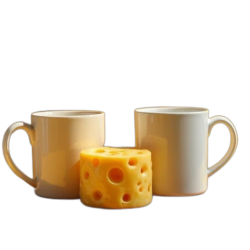 food, crown, 3d render, photorealistic transparent PNG cut-out