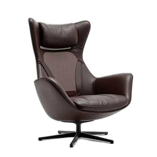 furniture, 3d render, photorealistic, modern, recliner, sleek, design, featuring transparent PNG cut-out