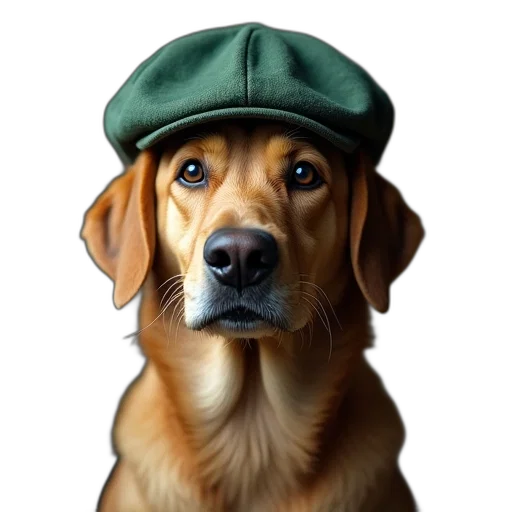 hat, animal, staff, face transparent PNG cut-out