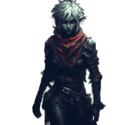 mask, face, staff, weapon, concept art, cyberpunk, fantasy art, comic book art transparent PNG cut-out
