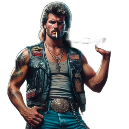 jacket, weapon, concept art, photorealistic, comic book art, cyberpunk, rugged, man transparent PNG cut-out