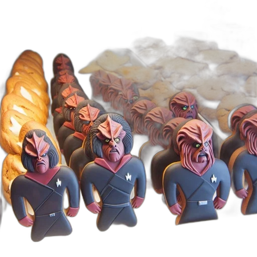 concept art, fantasy art, outer space, display, case, pastry, shop, features transparent PNG cut-out
