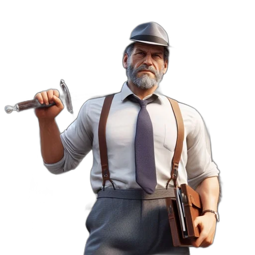 staff, weapon, hat, sword, concept art, 3d render, pixel art, fantasy art transparent PNG cut-out