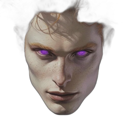 face, mask, creature, crown, concept art, fantasy art, photorealistic, cyberpunk transparent PNG cut-out