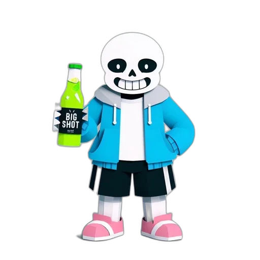 jacket, robot, bottle, creature, 3d render, pixel art, concept art, vaporwave transparent PNG cut-out