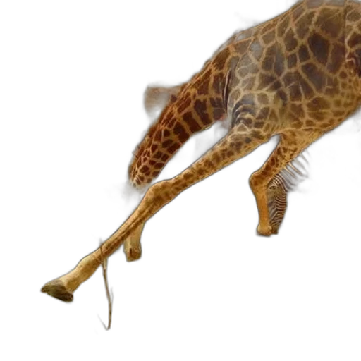 animal, creature, staff, weapon, 3d render, concept art, photorealistic, giraffe transparent PNG cut-out