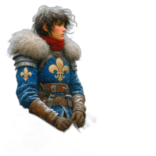 sword, jacket, weapon, dragon, fantasy art, concept art, pixel art, photorealistic transparent PNG cut-out