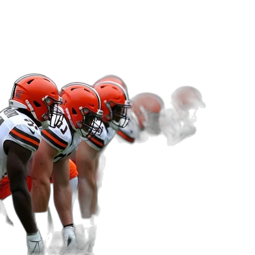 cleveland, browns, players, lined, nfl, football, game transparent PNG cut-out