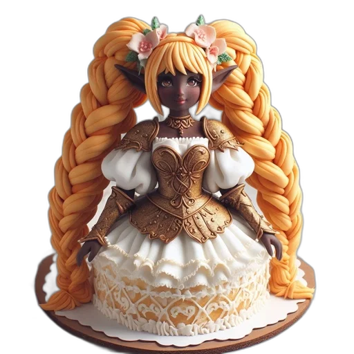 crown, dress, food, 3d render, concept art, anime, photorealistic, image transparent PNG cut-out