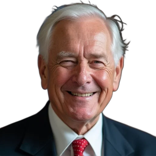 face, staff, hair, jacket, portrait, elderly, man, white transparent PNG cut-out