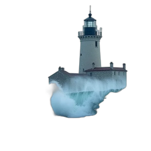 building, concept art, 3d render, photorealistic transparent PNG cut-out